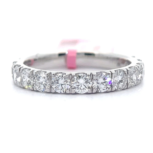 lot 26 image: NEW 1.50 Carat Diamond Eternity Ring in 14k White Gold Retail $2,395 VIDEO