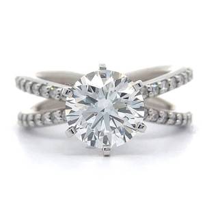 NEW! 2.86 Carat Diamond Pavé Split Orbital Ring in 14k White Gold; $5,350 Retail *VIDEO*