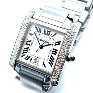 Cartier Tank Française Diamond Watch – Model 2302 – Stainless Steel; Pre-Owned Estimate up to $6,500 *VIDEO*