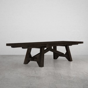 lot 1 image: NEW - Cavalletto Home Italian Country Dining Table (Blanco Brown)