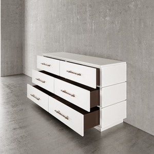NEW - Casa Ispirata Mattone Dresser Lino Blanco (White Paint)