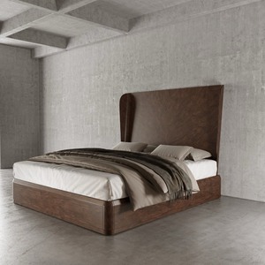 NEW - Casa Ispirata Continental Platform Bed-King (Brunette)