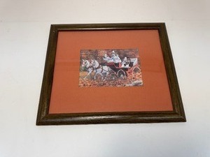 lot 63 image: Vintage Clown Print Robert Owen Once around the Park