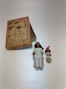 lot 72 image: Box and Dolls