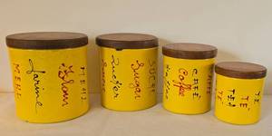 lot 35 image: Fun Metal Canister Set