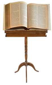 lot 67 image: Oak Lectern & Holy Bible