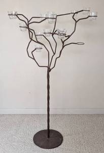 lot 104 image: Cast Iron Stand Candelabra