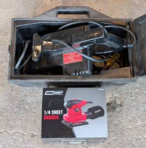lot 121 image: Sheet and Belt Sanders