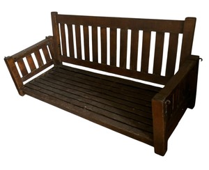 lot 156 image: Vintage Wooden Porch Swing