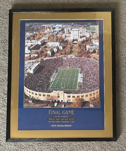 lot 170 image: Final Game at Notre Dame Stadium Print