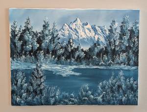 lot 95 image: Scenic Oil on Canvas Painting by Pam Bonner