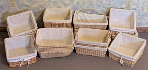 lot 93 image: Assorted Woven Storage Baskets