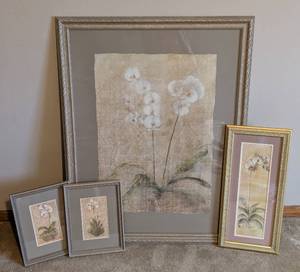 lot 80 image: Lovely Framed Orchid Prints