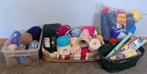 lot 48 image: Knitting Needles and Yarn