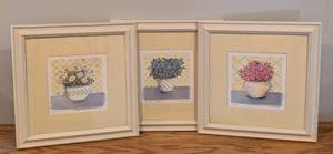 lot 89 image: Small Framed Floral Prints by Fiona Butler
