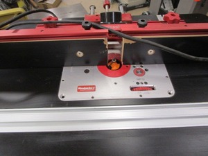 lot 7 image: Woodpecker table, Porter Cable rout...