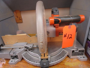 lot 12 image: Ridgid compound miter saw, ...