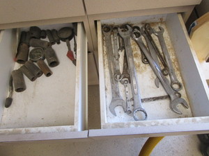 lot 98 image: Combination wrenches, impact socket...