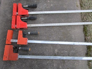 lot 112 image: Cabinet clamps two 48 Jorgensen a...