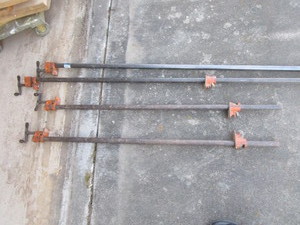 lot 115 image: Pony pipe clamps, two 42, 54 & 64...