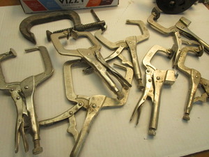 lot 123 image: Welding clamps with Vise Grips & UB...