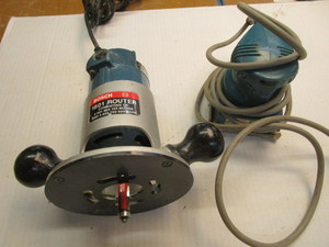 lot 126 image: Bosch router, Makita finish sander...