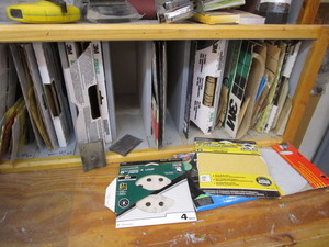 lot 131 image: Sandpaper assortment...