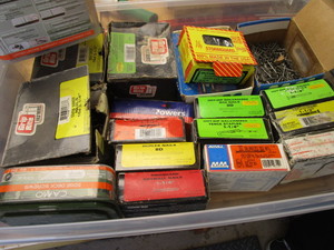 lot 138 image: Hardware partial boxes - mostly na...
