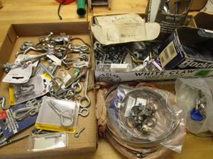 lot 146 image: Hooks, toggles, clamps, bolts...