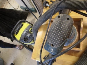 lot 154 image: Bosch sander with Karcher dust coll...