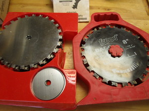 lot 158 image: Saw blades, 8 with dado...
