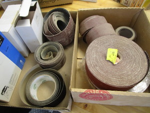 lot 160 image: Sandpaper rolls...