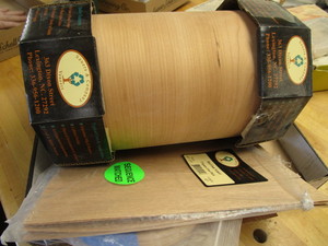 lot 162 image: Veneer remnant of red oak, edging...