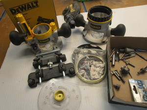 lot 184 image: DeWalt accessories, track saw rout...