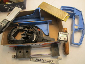 lot 194 image: Guides, digital angle gauges...
