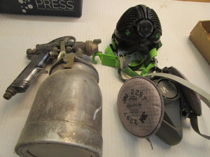 lot 209 image: Mask respirator, Binks sprayer...