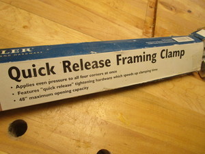 lot 88 image: Frame making clamps, Quick release ...