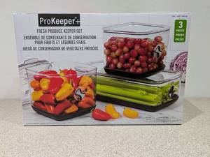 lot 14 image: PROKEEPER FRESH PRODUCE STORAGE CONTAINERS SET