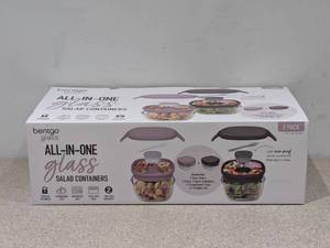 BENTGO GLASS ALL IN ONE SALAD CONTAINERS