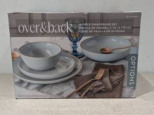 lot 7 image: NEW OVER & BACK 16 - PIECE DINNERWARE SET