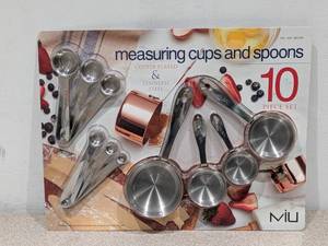 lot 30 image: NEW MIU MEASURING CUPS AND SPOONS 10 PIECE SET