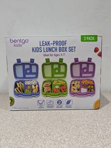 lot 41 image: BENTGO KIDS LEAK PROOF KIDS LUNCH BOX SET