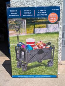 lot 55 image: FOLDING WAGON WITH BRAKES