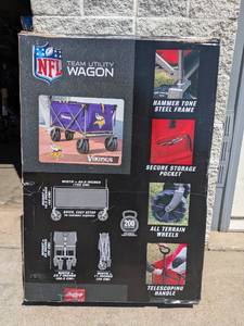 lot 56 image: NEW RAWLINGS NFL TEAM UTILITY WAGON (VIKINGS)