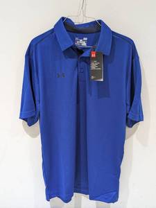 lot 59 image: NEW UNDER ARMOUR LARGE MENS GOLF POLO (BLUE)