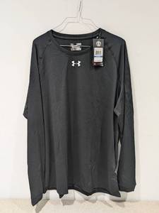 lot 63 image: NEW UNDER ARMOUR EXTRA LARGE MENS LONG SLEEVE SHIRT (BLACK)
