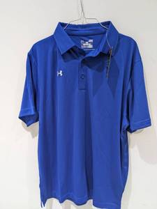 lot 68 image: NEW UNDER ARMOUR LARGE MENS GOLF POLO (BLUE)
