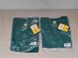lot 86 image: 2 NEW SMALL WONDERWINK WORKWEAR WOMENS TOPS (GREEN)