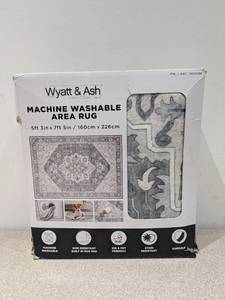 lot 94 image: WYATT & ASH DARYA MACHINE WASHABLE AREA RUG
