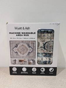 lot 97 image: WYATT & ASH GERALDINE MACHINE WASHABLE AREA RUG